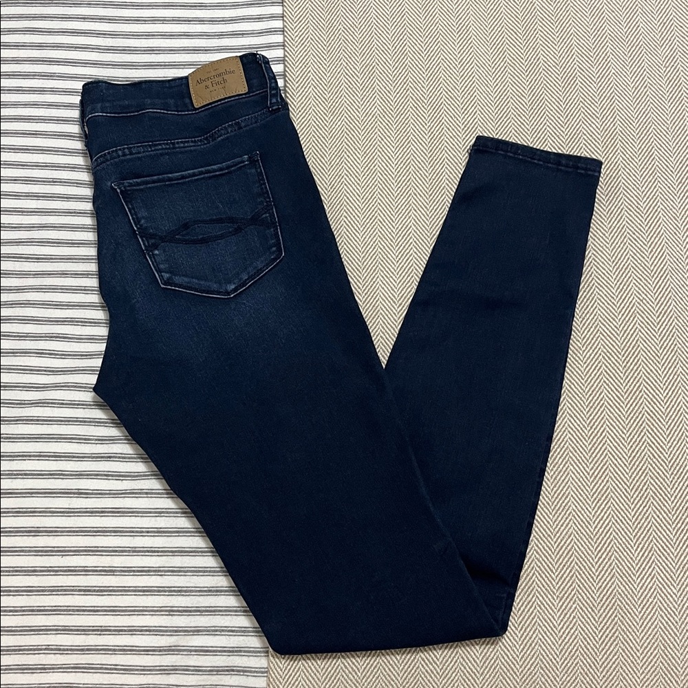 Abercrombie and Fitch Jeggings Jeans Leggings Super Skinny Stretch Dark Wash 6L